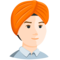 Person Wearing Turban - Light emoji on Messenger